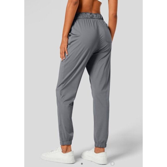 Halara HIgh Waisted Yoga Joggers Side Pockets Drawstring Pants Sz XS Grey Womens - Picture 2 of 13